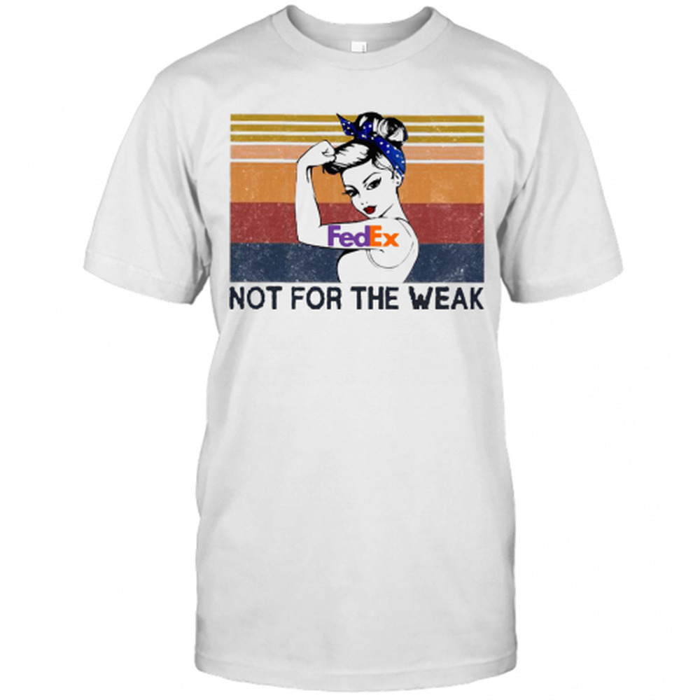 Strong Woman Tattoos Fedex Not For The Wear  Retro T-Shirt